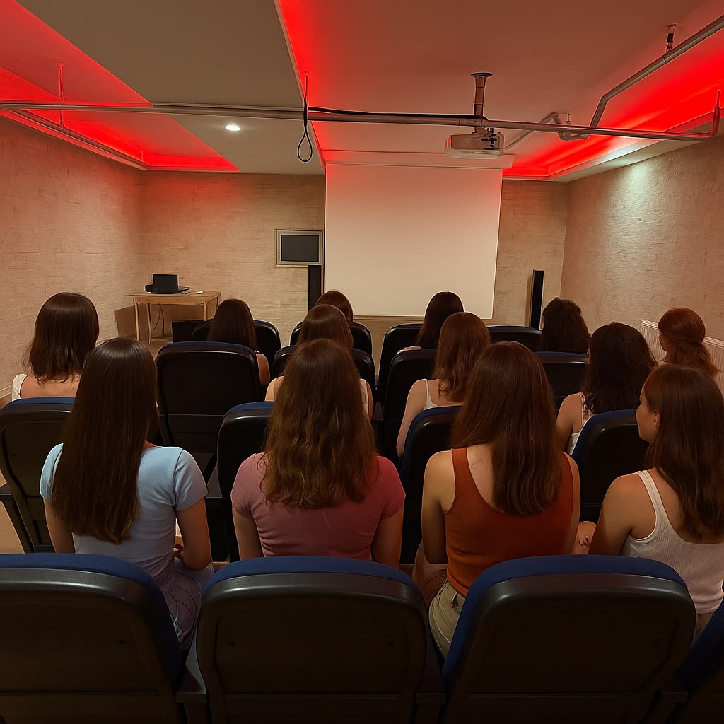 Turkuaz Bakırköy Kız Öğrenci Yurdu sinema salonu